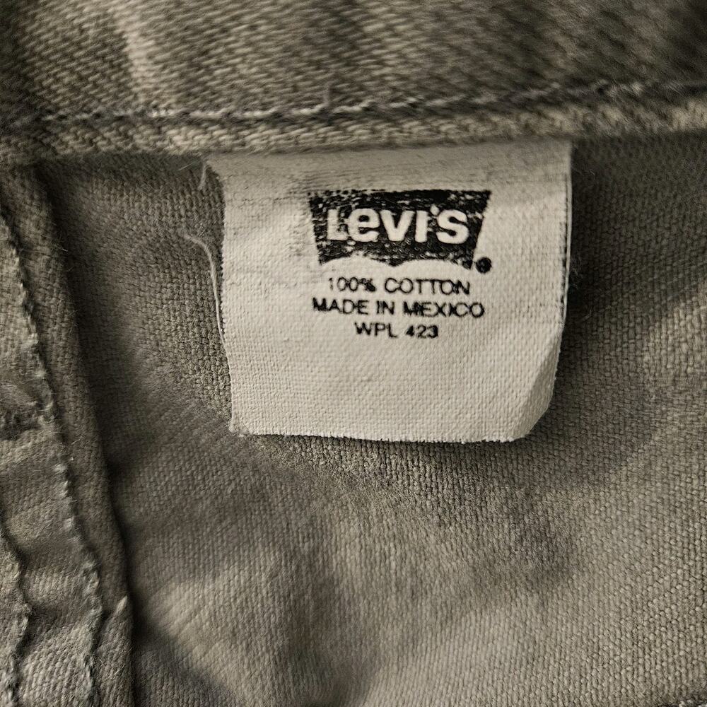 Vintage Levis Jeans Mens 34x34 Beige 501 Button Fly Denim Pants Skate Work Y2K - Picture 7 of 10